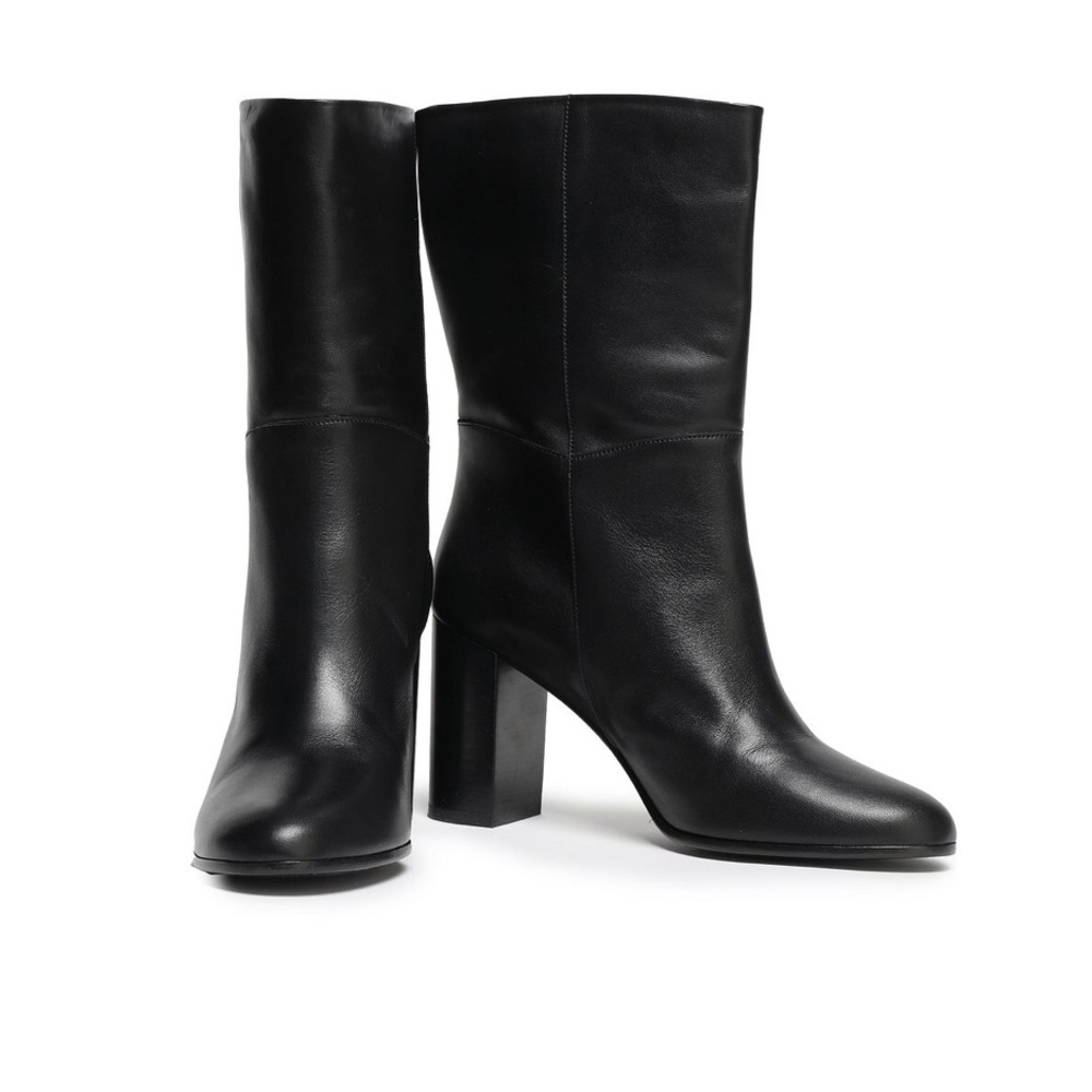 Maje Foxy Leather Fold Over Boots NWOT